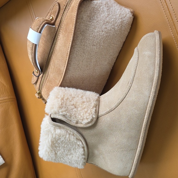 Zara Cream and Tan Satchel Bag - Picture 12 of 15